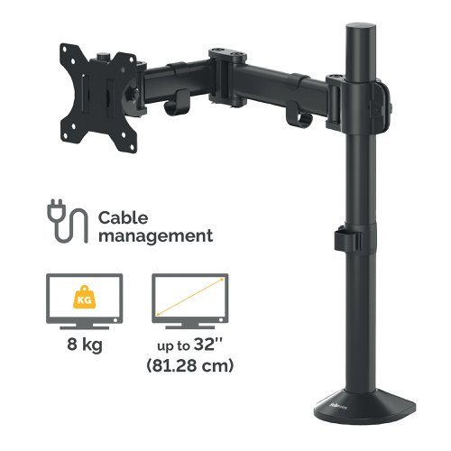 Fellowes Reflex Single Monitor Arm 8502501 | Fellowes