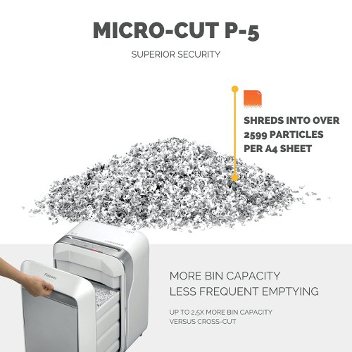 Fellowes Powershred LX211 Micro-Cut Shredder White 5050301 Department & Office Shredders BB75154