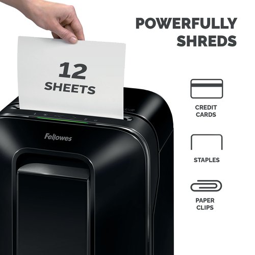 Fellowes Powershred LX201 Micro-Cut Shredder Black 5160001 Department & Office Shredders BB75157