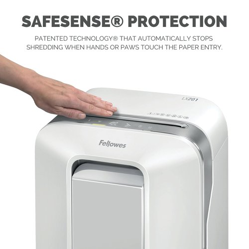 Fellowes Powershred LX201 Micro-Cut Shredder White 5160101