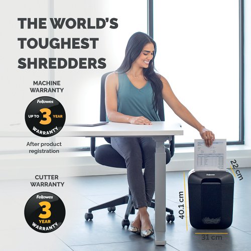 Fellowes Powershred LX45 Cross Cut Shredder 230V 4401501