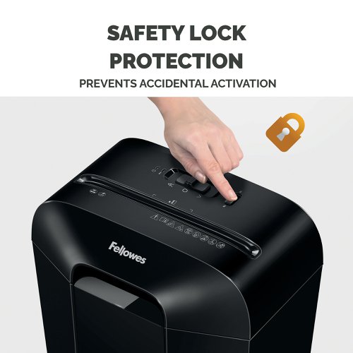 Fellowes Powershred LX25 Cross-Cut P-4 Shredder Black 4171101