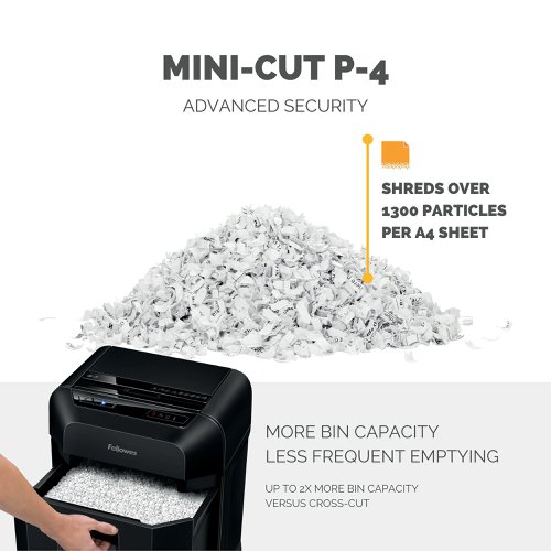 Fellowes AutoMax 80M Mini-Cut Shredder Hybrid Shredding 17L 4621601