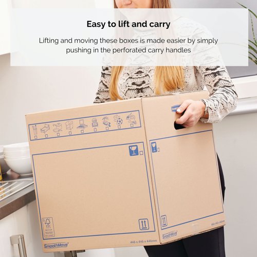 Bankers Box SmoothMove C-Flute Everyday Moving Box 39 Litre (Pack of 10) 6203601