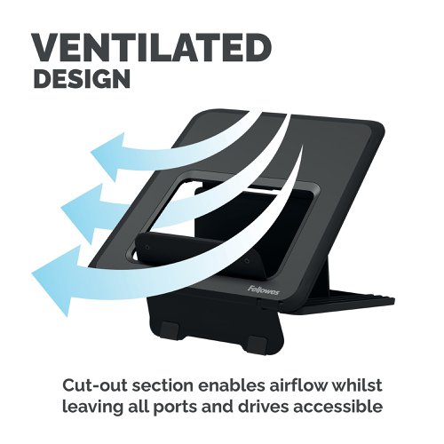 Fellowes Breyta Laptop Riser Black 100016558 | Fellowes