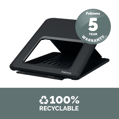 Fellowes Breyta Laptop Riser Black 100016558 | Fellowes