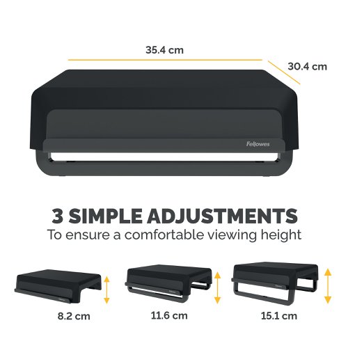 Fellowes Breyta Monitor Stand Black 100016560 | Fellowes