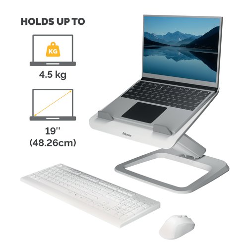 Fellowes Hana Laptop Riser White 100016995 | Fellowes