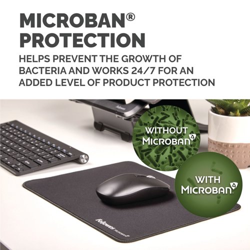 Fellowes Breyta XL Fabric Mouse Pad Black 100138995