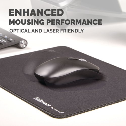 Fellowes Breyta XL Fabric Mouse Pad Black 100138995