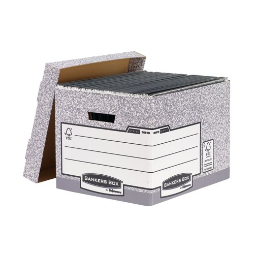 Bankers Box Storage Box Standard Grey (Pack of 10) 00810-FF