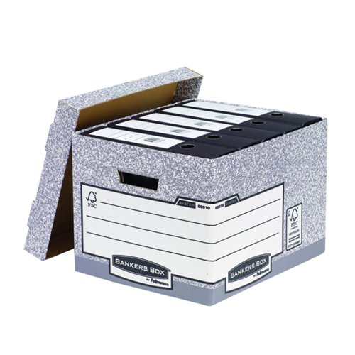 Bankers Box Storage Box Standard Grey (Pack of 10) 00810-FF