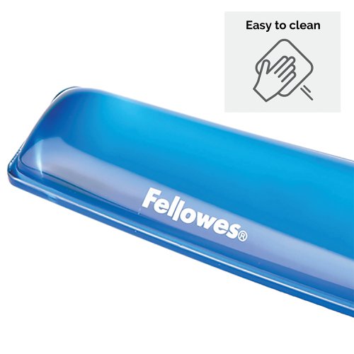 Fellowes Crystals Gel Wrist Support Blue 9113701 | Fellowes