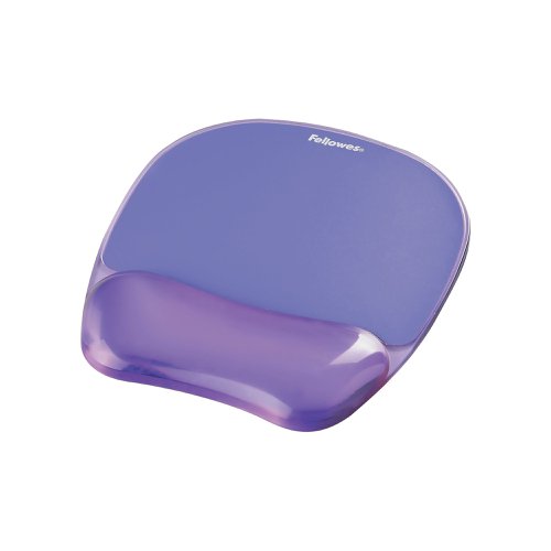 Fellowes Crystals Gel Purple Mouse Pad 9144103