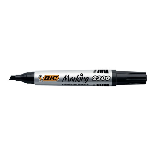 Bic 2300 Permanent Marker Chisel Tip Black (12 Pack) 820926