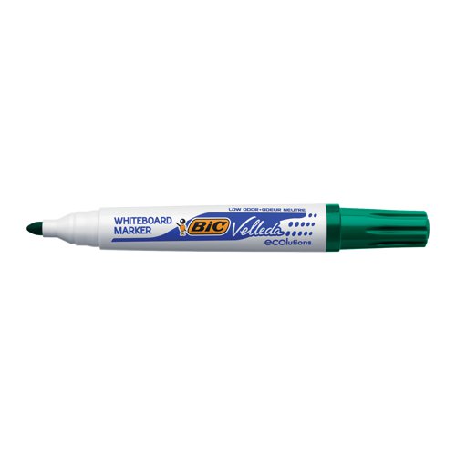 Bic Velleda 1701 Drywipe Marker Bullet Tip Green (Pack of 12) 904940