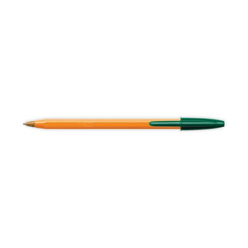 Bic Orange Fine Ballpoint Pen Green (Pack of 20) 1199110113