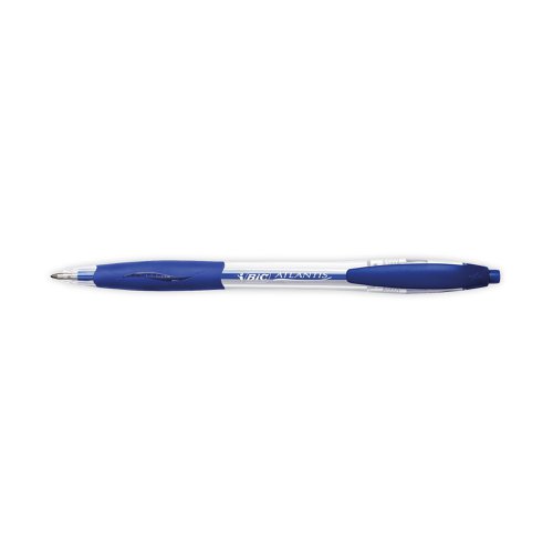 Bic Atlantis Ballpoint Pen Medium Blue Pack of 12 933975