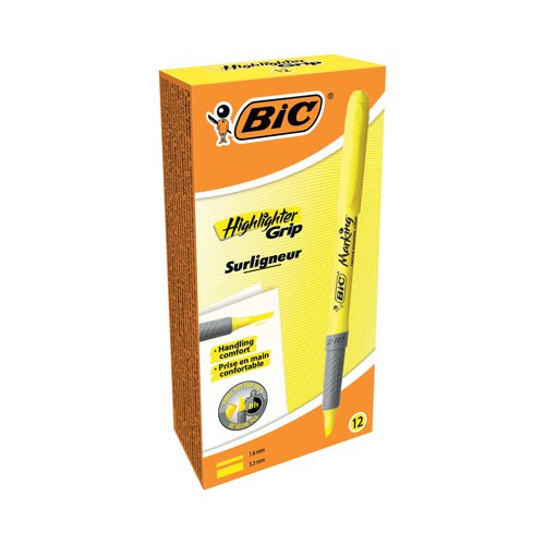 Bic Brite Liner Highlighters Yellow Pack of 12 811935 BC31255