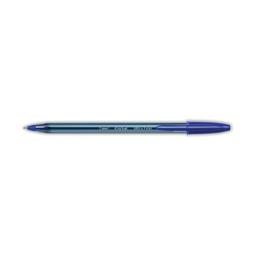 Bic Cristal Ballpoint Pens Ultra Fine 0.7mm Blue (Pack of 20) 992605