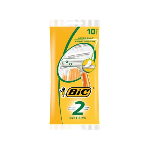 Bic Sensitive 2 Shaving Razor Pack of 10 838530