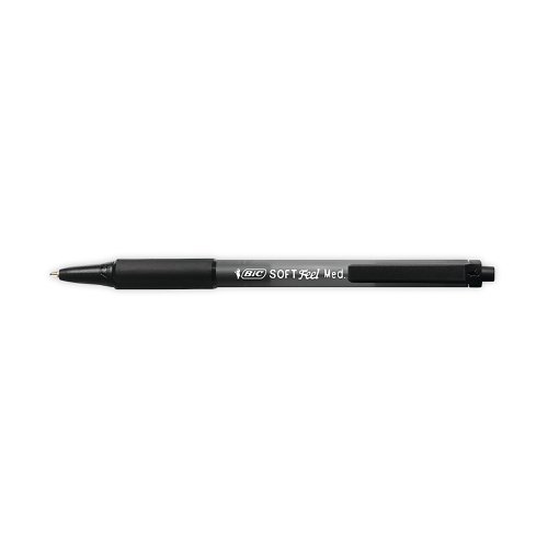 Bic SoftFeel Clic Retractable Ballpoint Pen Black (Pack of 12) 837397