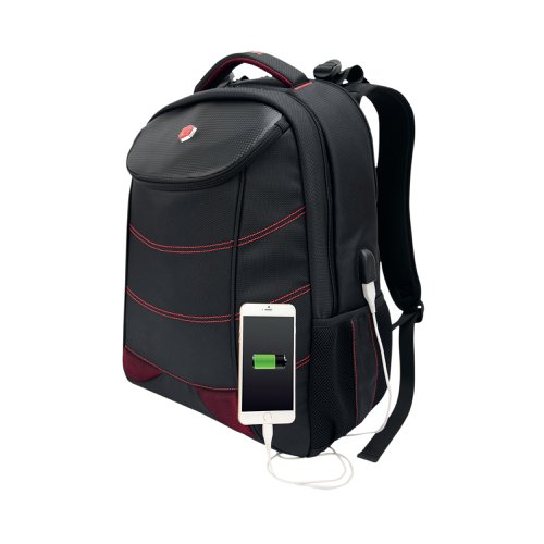 BestLife 17 Inch Gaming Snake Eye Backpack with USB Connector Black BB-3332R