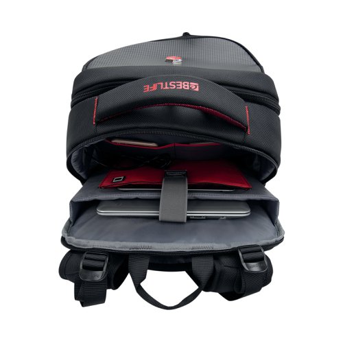 BestLife 17 Inch Gaming Snake Eye Backpack with USB Connector Black BB-3332R