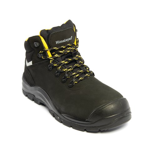 BGS18139 | Himalayan 2603 S3/SRC composite black hiker safety boot with energy absorbing heel and side reflective strips.