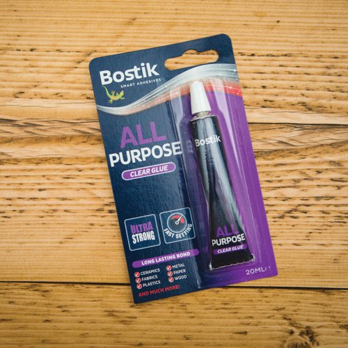 Bostik All Purpose Adhesive 20ml Clear Pack of 6 30813296