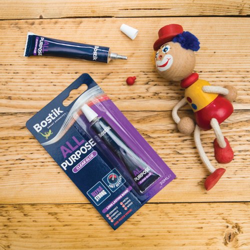 Bostik All Purpose Adhesive 20ml Clear Pack of 6 30813296