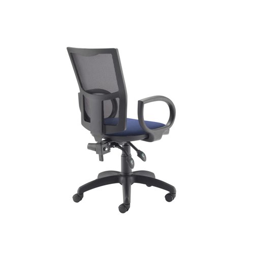5 Star Lumo Mesh Chair with Fixed Arms Royal Blue SF1783866