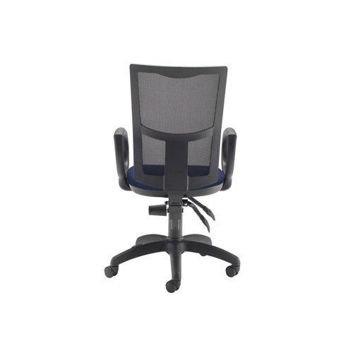 5 Star Lumo Mesh Chair with Fixed Arms Royal Blue SF1783866
