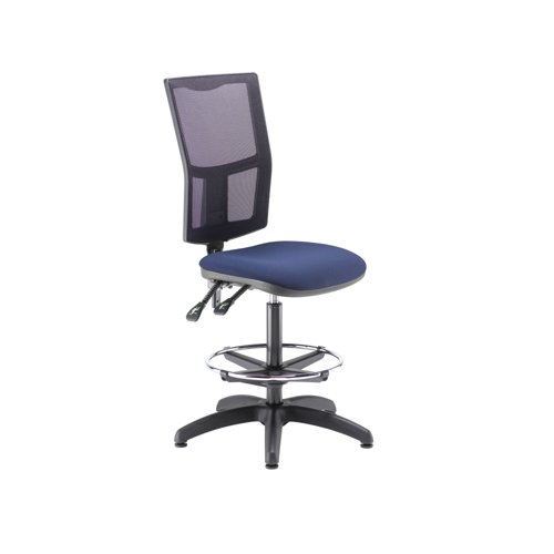 5 Star Lumo Mesh Chair No Arms Draughtsman Kit Royal Blue SF4862786