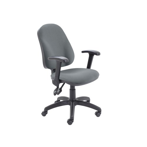 5 Star Lumo High Back Operator Chair Folding Arms Charcoal SF9491650