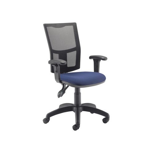 5 Star Lumo Mesh Chair Height Adjustable Arms Royal Blue SF9750606