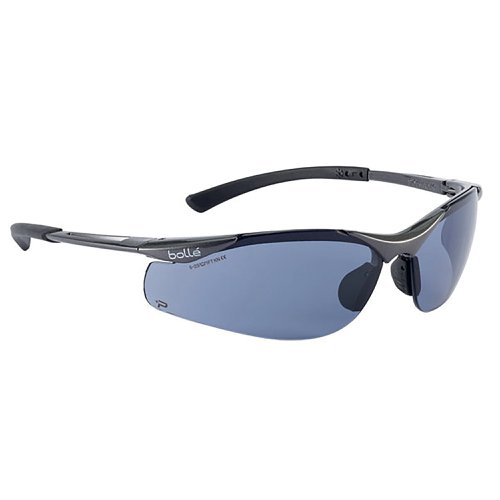 Bolle Safety Glasses Contour Platinum Smoke