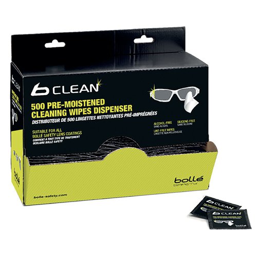 Bolle B500 Lens Cleaning Wipes (Pack of 500) BOPACW500