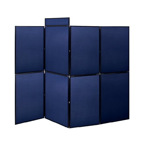 Bi-Office Showboard 8 Panel+Header Boards Blue 2400x1800mm DSP33268