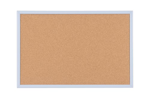 Bi-Office Pastel Cork Noticeboard Blue Frame 600x400mm MC030011981