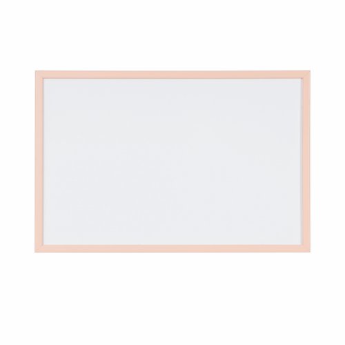 Bi-Office Pastel Non-Magnetic Whiteboard Salmon Frame 60x40cm MP03001991