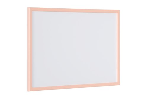 Bi-Office Pastel Non-Magnetic Whiteboard Salmon Frame 60x40cm MP03001991 | Bi-Silque