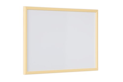 Bi-Office Pastel Non-Magnetic Whiteboard Yellow Frame 60x40cm MP03001961 Drywipe Boards BQ03196