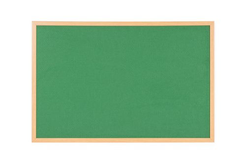 Earth Executive Felt Noticeboard 90x60cm Green Oak MDF Frame FB0744239