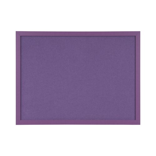 Bi-Office Essentials Purple Fabric Noticeboard Purple Frame 60x45cm FB0469418