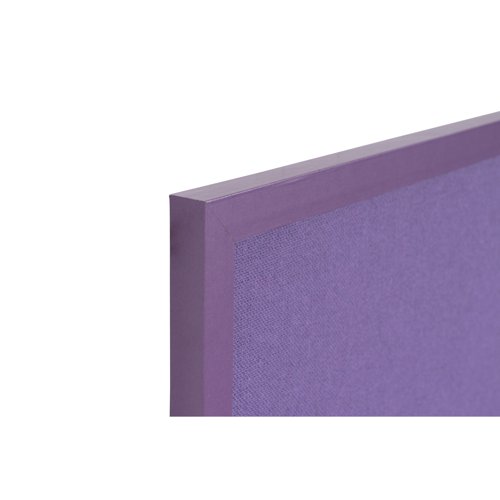 Bi-Office Essentials Purple Fabric Noticeboard Purple Frame 60x45cm FB0469418