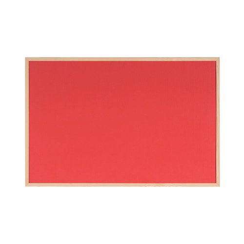 Bi-Office Double-Sided Board Cork And Felt 600x900mm Red FB0710010