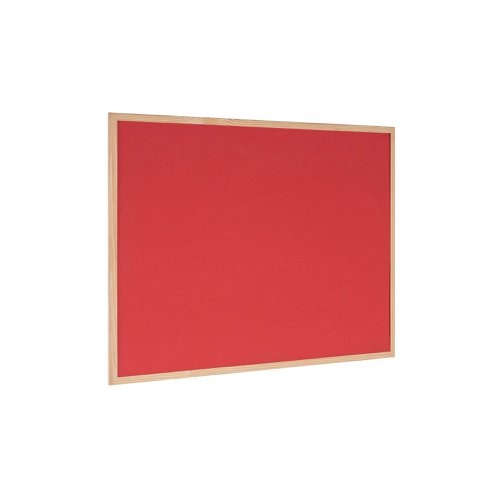 Bi-Office Double-Sided Board Cork And Felt 600x900mm Red FB0710010