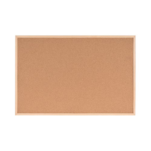 Bi-Office Double-Sided Board Cork And Felt 600x900mm Red FB0710010