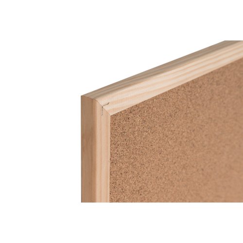 Bi-Office Double-Sided Board Cork And Felt 600x900mm Red FB0710010